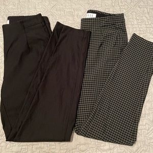 2 pairs of Elle pull on skinny dress pants